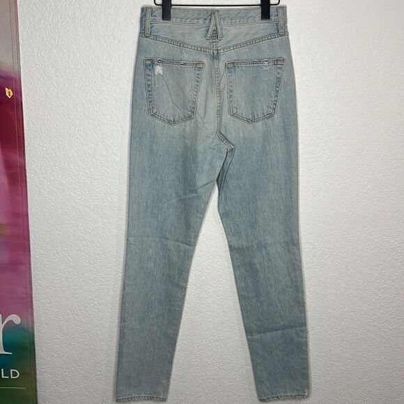 New SLVRLAKE Beatnik Straight Jeans Distressed Size 26 - Picture 7 of 16